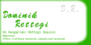 dominik rettegi business card